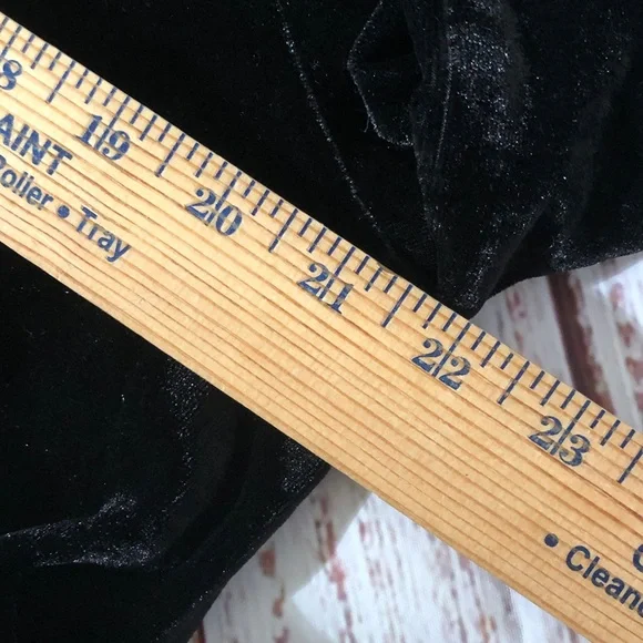 Easel Black Long Sleeve Velvet Velour Holiday Dress XL NWT w pockets - Picture 13 of 16